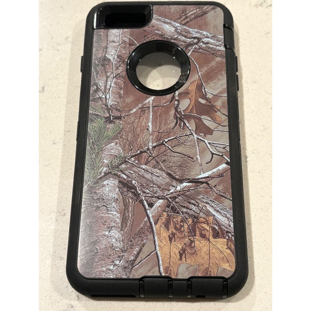 For iPhone 6S /7Plus Case With (Belt Clip Fits Otterbox Defender) Black-Tree